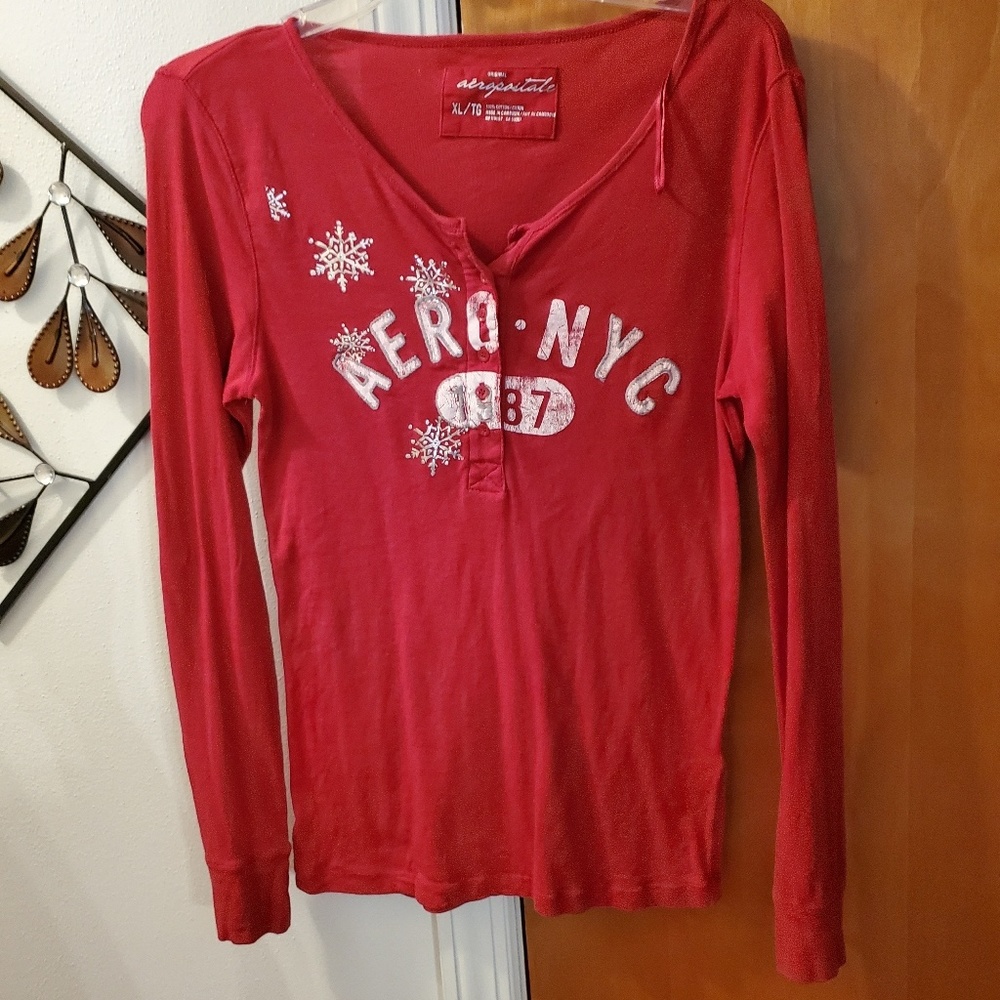 Aeropostale Long Sleeves Graphic T - XL